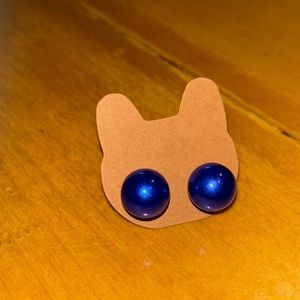 Dark blue faux Pearl fashion woman’s earrings -Brand new!